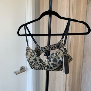 NWT Leopard Print Wireless Bra